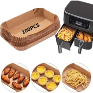 Air Fryer Disposable Paper Mat, 100 Sheets Food Grade Baking Paper, Suitable for Ninja DZ201, Air Fr