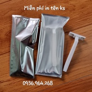 100 Dao Cạo Râu Bao Bì Lưng Nhôm Khách Sạn