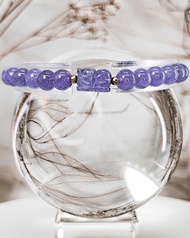 【天然坦桑石】高品丹泉石貔貅設計款 水晶手鍊手串 / 一物一拍