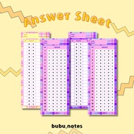 ANSWER SHEET OMR ABC Notes Memo Study Planner Exam Notepad Korean Memopad Stationary