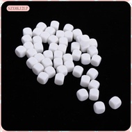 [szxmkj2lp] 50Pieces Round Edge Blank Dices D6 Six Sided RPG Gaming Dice Gift White