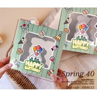 Birthday Cake Box 22x22 Birthday Cake Box 22x22 Cake Box 22x22 x8cm Baby Box Baby Boy Box 22x22 Spon