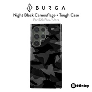Burga Night Black Camouflage - Samsung Galaxy S23 Plus / Ultra Tough Case