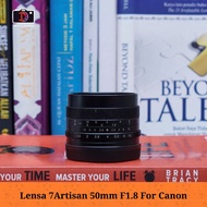 7ARTISAN 50MM F1.8 LENS FOR CANON M READY TO USE