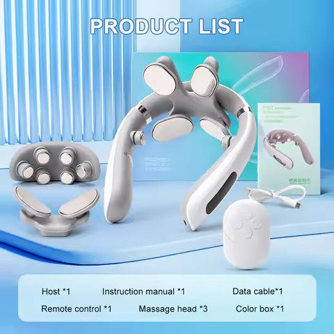 Pulse Neck Massager 8D Electric Neck Massager Deep Tissue Low Frequency Vibration Shoulder Neck Cerv