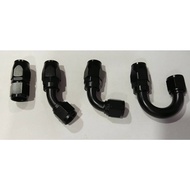AN4 AN6 AN8 AN10 AN12 Oil Fitting Adaptor 0 45 90 180 Degree Oil / Fuel / Swivel hose fitting (Swive
