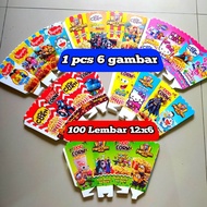 Kertas Popcorn 12x6 cm Kertas popcorn murah Kertas popcorn kertas popcorn kecil kertas popcorn 1 pac