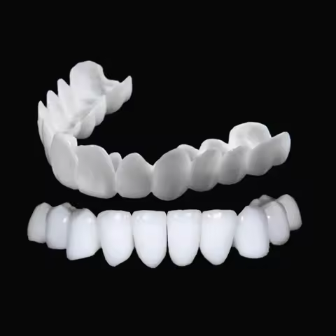 Latest Snap on Smile Dental Upper Lower Fake Teeth Cover Perfect Bright Veneers Comfort Fit Flex Den