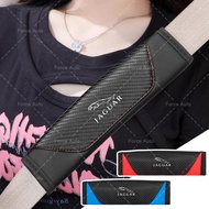 1/2pcs Car Seat-belt Cushion Car Shoulder Protection carbon fiber Cover for Jaguar XEL F-TYPE XFL F-