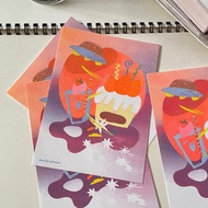 Riso卡片-Strawberry moon