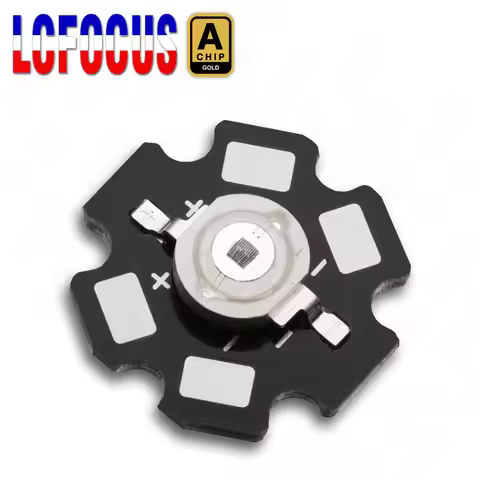 10pcs 3W Infrared 680nm 740nm 800nm 850nm 880nm 900nm 940nm 980nm 1000nm IR LED Chip For CCTV Camera