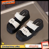 NYC Kasut Perempuan Casey Slip-On  Wedges Sandal -N72413-TF02SV-52-BEIGE