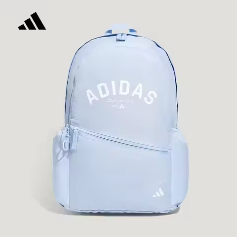 Adidas "Vitality Accompanying Bag" Large Capacity Commuter School Bag Light Blue Backpack KY9942