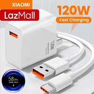 SUPER SALE RẺ VÔ ĐỊCH LazMall Xiaomi Chính Hãng Số 1 Combo Bộ Sạc Nhanh Xiaomi GaN 120W Kèm Cáp Type