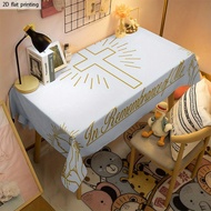 Catholic Altar Tablecloth Holy Week Christian Cross Decor Religious Tablecloth