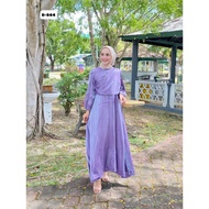 Dress Ammara Plain | Dress Raya Murah