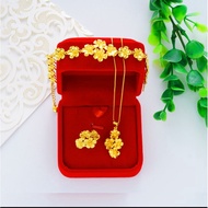 🔥 PROMOSI HEBAT🔥 EMAS ZULIAN ONE SET - NECKLACE RING BRACELET PENDANT