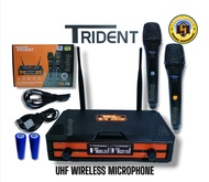 TRIDENT TR-79 UHF  PROFESSIONAL DUAL WIRELESS MICROPHONE
