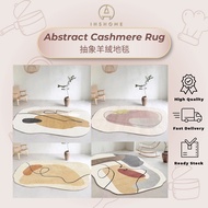 Ins Home 抽象羊绒地毯 Rug Bedroom Carpet Karpet Bilik Tidur Hiasan Bilik Tidur