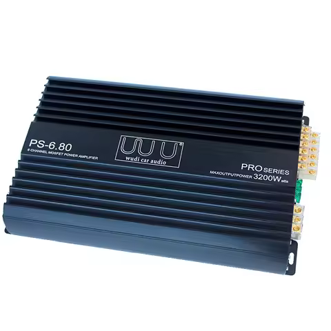 6-way car amplifier 6-channel car amplifier, 680 power amplifier with subwoofer midrange 3 division 