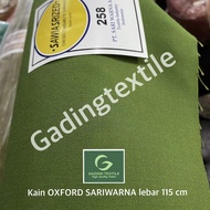( per 1 meter ) kain oxford sari warna sariwarna lebar 115 cm katun meteran bahan kemeja hem seragam
