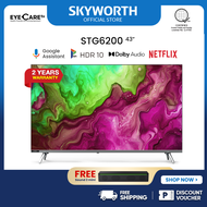 SKYWORTH 43STG6200 Google TV 43 Inch FHD Borderless Design Trochilus Extreme Picture Dolby Digital A