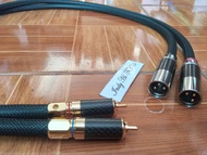 สายสัญญาณ XLR (ตัวเมีย) to RCA และ RCA to XLR (ตัวผู้) ORTOFON Reference 8NX หัวแจ็ค Carbon Kevlar