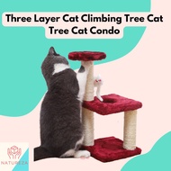 Three Layer Cat Climbing Scratch Tower Scratching Post Tree Cat Tree Cat Condo