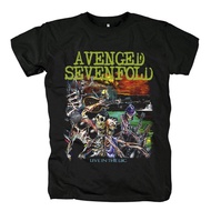 Trendy T-Shirts Avenged Sevenfold Shirt A7X Band Merch Death Bat High quality Casual Short sleeve
