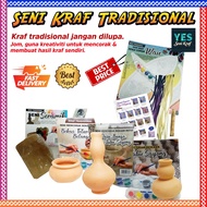 [READY STOCK] Seni Kraf Tradisional Seni Seramik / Telur Belanga / Labu Sayong / Pasu Bunga + Warna 