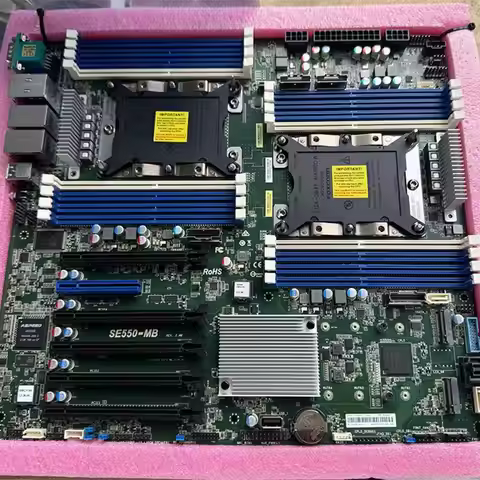 New dual-channel 3647 server workstation C621 generation Super Micro X11DPI supports 8 graphics card
