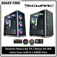 Tecware Nexus Air T3 / Nexus Air M3 matx Case with 6 x ARGB Fans