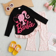 [2y-14y] kids& bigkids set jalan girl longsleeve bootcut*REDAY STOCK