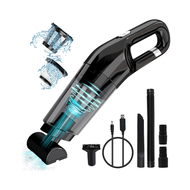 Hand Held Vacuum Cleaner Cordless Portable Handheld Vacuum ABS Black with 120W High Power