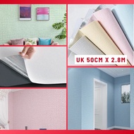 Foam Linen Wallpaper Roll Wall Sticker Wallpaper Room Decoration 3D Thick foam Wall Sticker
