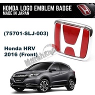 Honda HRV 2016 FRONT Car Logo Emblem 75701-SLJ-003 (136mm x 110mm).