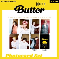 (Pc Set) Bts Butter Digital Single Album Unofficial Photocard V Jimin Jungkook Rm Jin Suga Pc