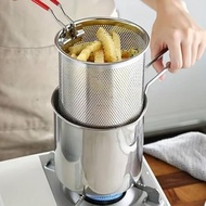Tianfu Luo Deep Fry Pan Stainless Steel Filter Basket - TL201 - Silver