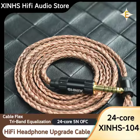 XINHS 104 HiFi Headphone Upgrade Cable 0.78mm MMCX 4.4mm Balanced Audio Cable for MOONDROP Davinci C