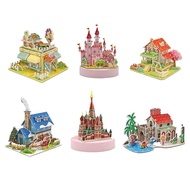 SR 3D puzzle diy Educational toys 3D puzzle children Miniature diy home foam material T023
