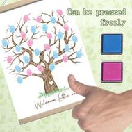 12x15 Inch Fingerprint Tree Canvas Guest Book, Gender Reveal Party Decorations, Baby Shower Party Su