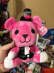 絕版老物正版Post pet MOMO熊 粉紅熊熊娃娃造型玩偶18公分