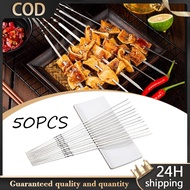 50pcs Barbeque Stick Stainless Bbq Stainless Stick Stainless Steel Bbq Stick