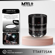TTartisan 50mm f0.95 APS-C MF Large Aperture for Sony A6400 | ZV-E10 | ZV-E10 II | A7C II | A6700 | 