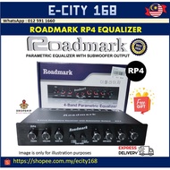 Roadmark Pre AMP Parametric Equalizer Audio Equalizer 4 Band Preamp RP4