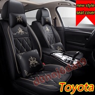 Toyota Seat Cover New Full Leather Waterproof Seat Cover YARIS ALTIS VIOS rav4 CAmry chr SIENTA All Around All Seasons U