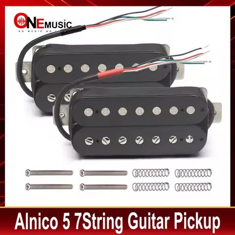 Alnico 5 7String Electric Guitar Pickup N-8.8K/B-14.2K Humbucker Alnico V Pickup Coil Splitting Pick