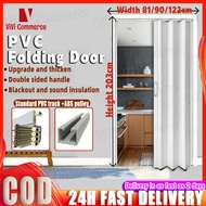 Accordion Sliding Door PVC Partition Track door kitchen door rail door simple door Folding Door