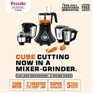 Preethi Zodiac Cosmo MG 236 Mixer Grinder 750-Watt 5 Jars (Black)