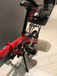 不能摺 紅色單車 中等size 運作正常 有籃有鈴 （有泥沙需自行清潔）